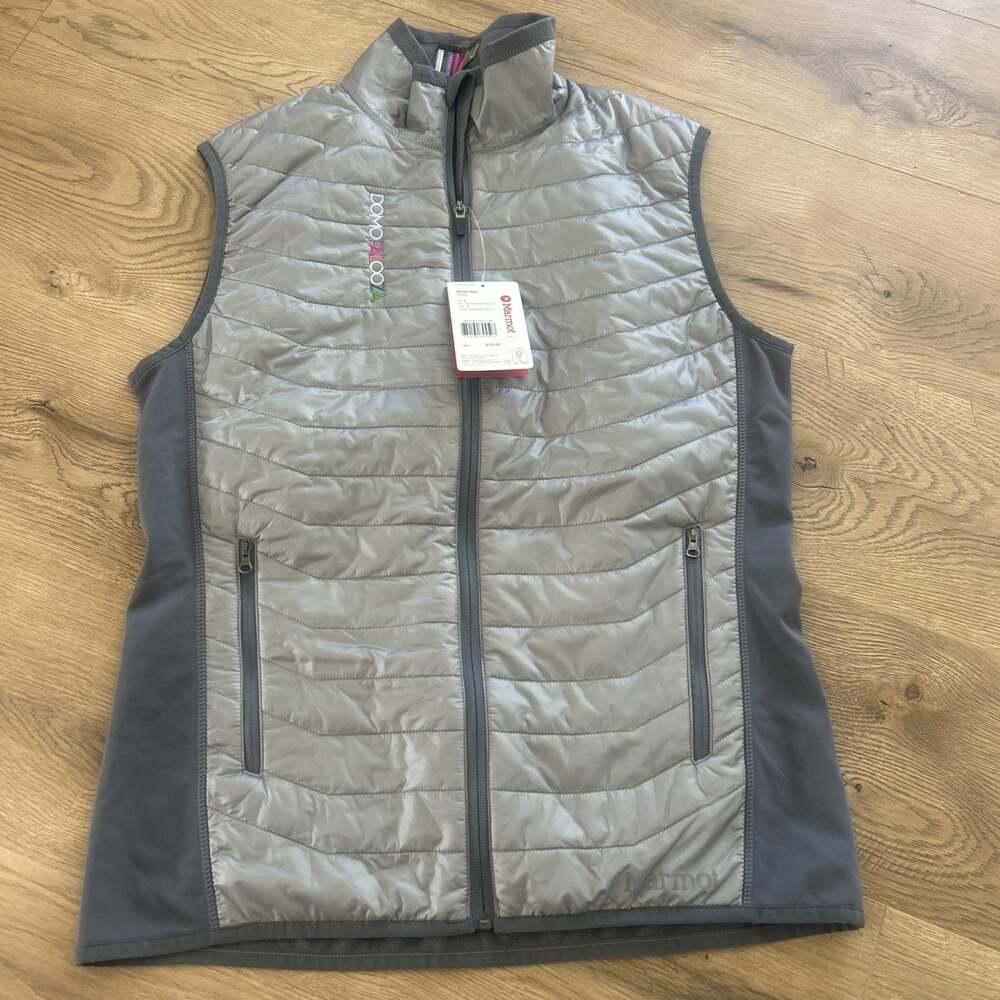 Marmot Variant Vest Mens Sz M Grey/ Silver Insulated Hiking Outdoor NEW